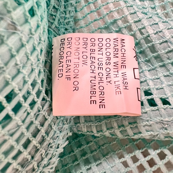 # A115  FT INC Green Boho Glam Lace Peplum  VintageTop  Asymmetrical  NWT L - Picture 5 of 10